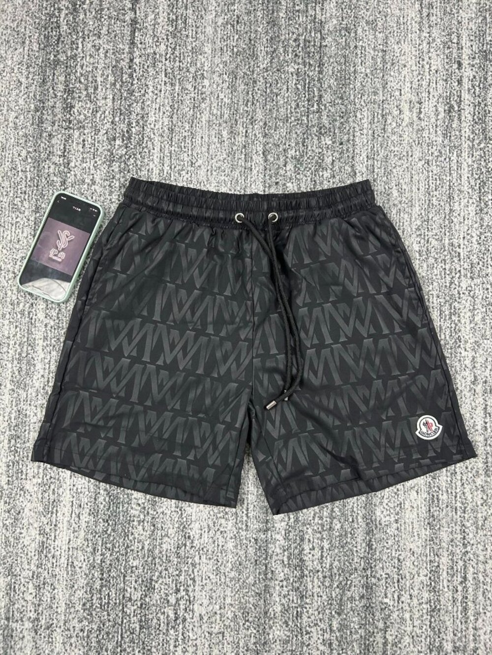 Moncler Black Swim Trunks